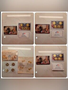 US Mint Presidential $1 Proof Sets (2007, 2008, 2009) & 2008 First Spouse Medals